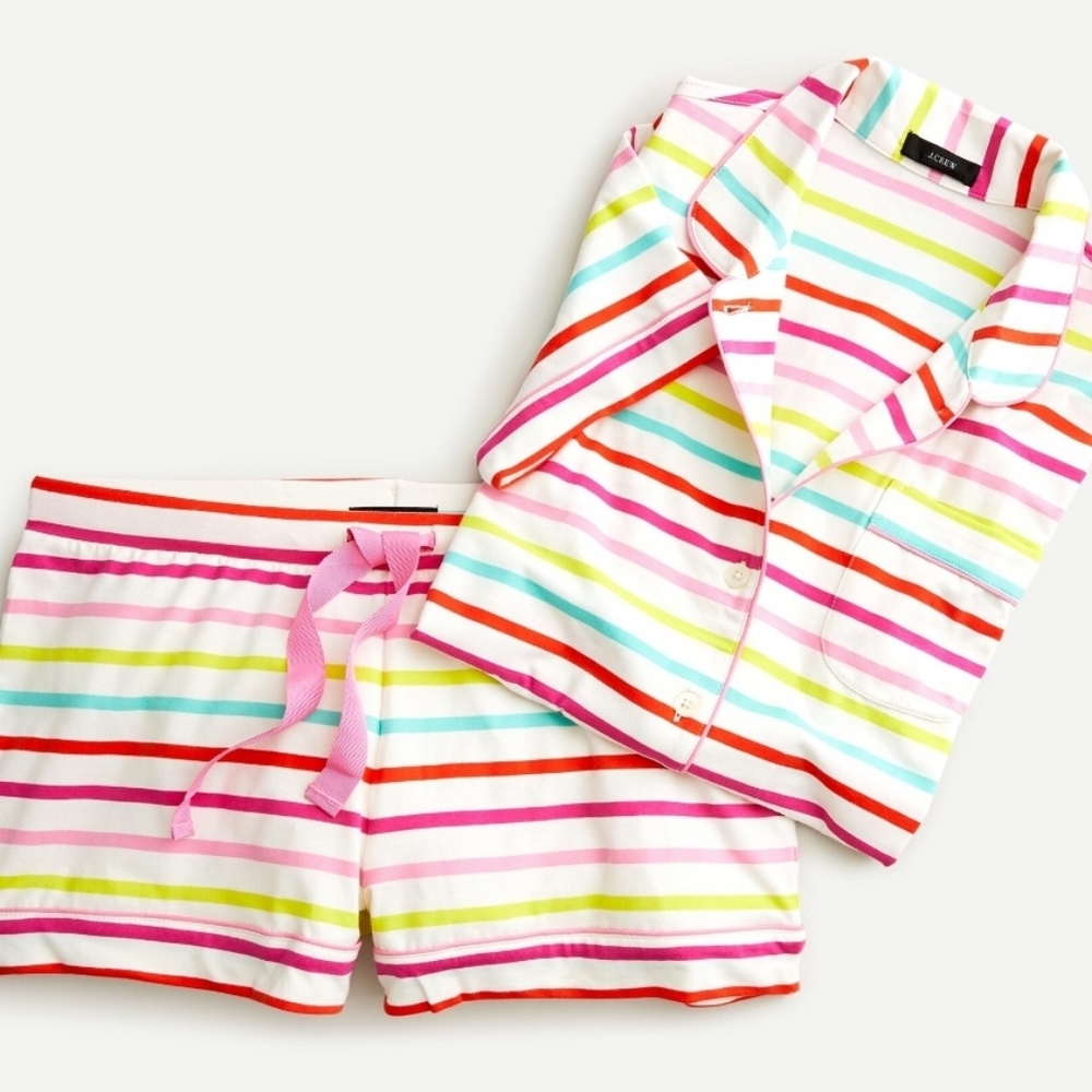 J crew striped pajamas
